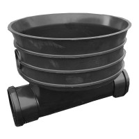 Kinetė PP DN 160/425 su tiesia prabėga lyg. vamzd. M