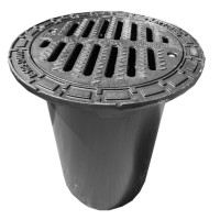 Dangtis ketaus apv.425 su grotelėmis RCP D-40T/TL-400