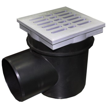 Trapas 150x150x155x110 į grindis plastikinis