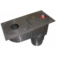 Trapas lietaus surinkimo DN100/125 juodas Capricorn