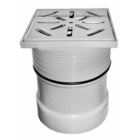 Trapas su nerūd. plieno grotelėm DN50 vertikalus, reguliuojamas aukštis