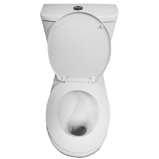 Toilet 0204 with slow-closing lid