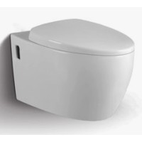 The toilet is suspended in 2004E