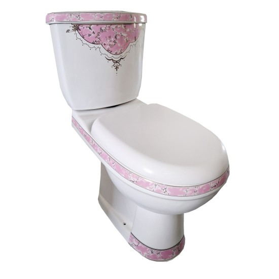 Toilet 3308-PF decorated