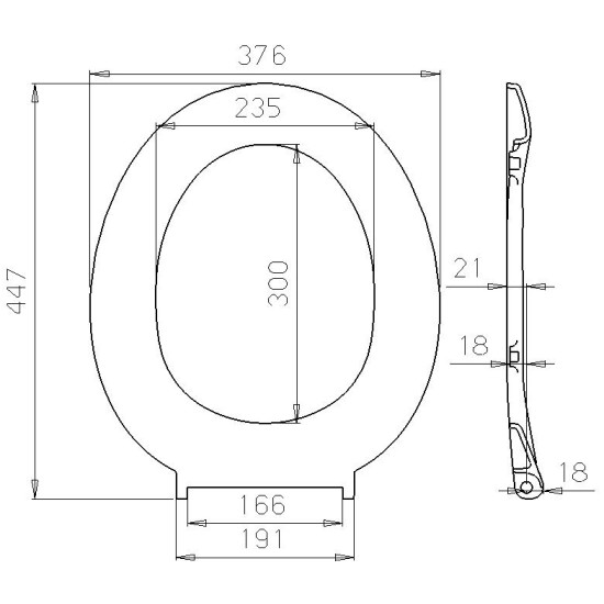 Toilet seat DU06 slow