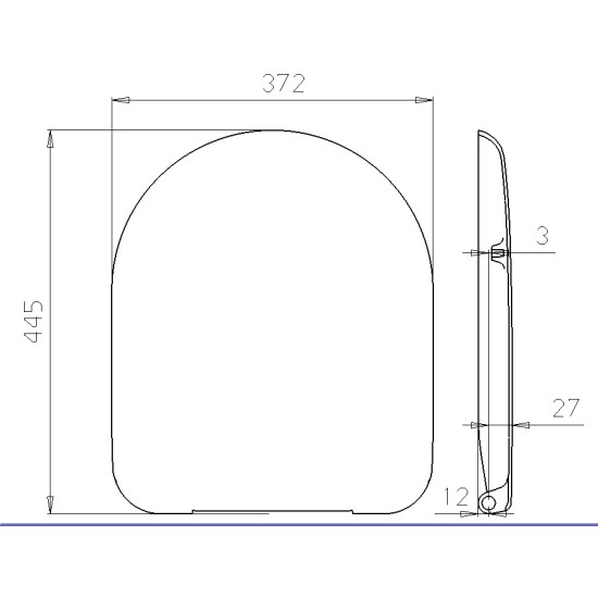 Toilet seat DU09 slow