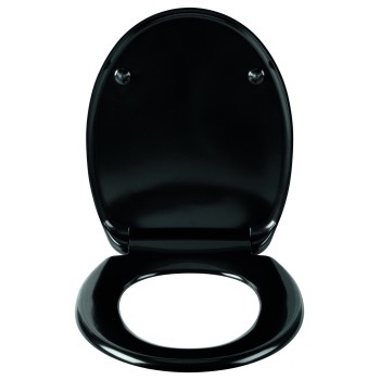 Toilet seat DU12 slow closing black Toilet seat DU12 slow closing black