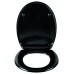 Toilet seat DU12 slow closing black