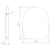 Toilet seat DU019 slow