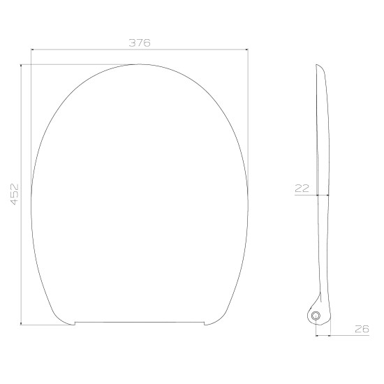 Toilet seat DU26 slow