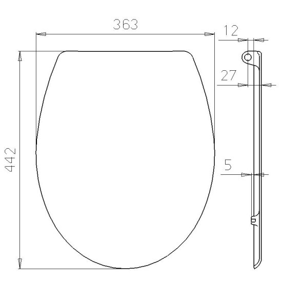 Toilet seat DU02 slow dolphin