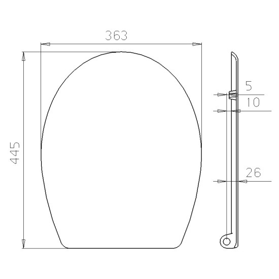 Toilet seat DU02A slow