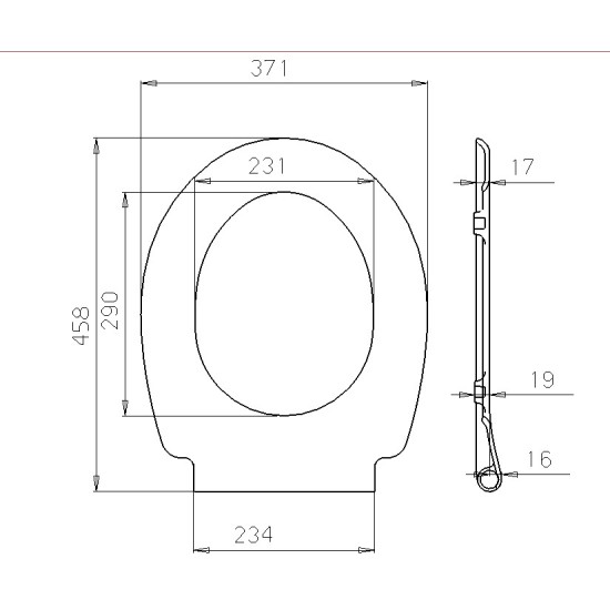 Toilet seat DU02 slow dolphin