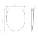 Toilet seat DU11 slow closing black