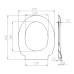 Toilet seat DU11 slow closing black