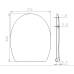 Toilet seat DU12 slow drops
