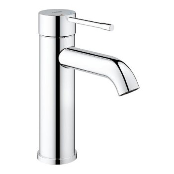 Faucet washbasin. Essence with curved S spout, without bottom valve, chrome Faucet washbasin. Essence with curved S spout, without bottom valve, chrome