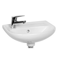 Praustuvas Lyra Plus 40x31 cm dalis dešinėje, baltas