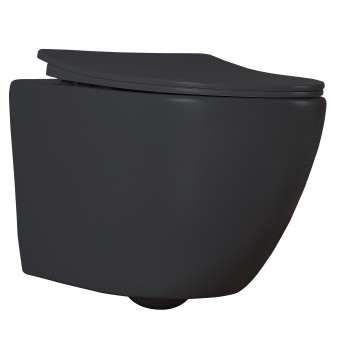 Piekarināms tualetes pods FOCUS NERO 391C RIMLESS Piekarināms tualetes pods FOCUS NERO 391C RIMLESS