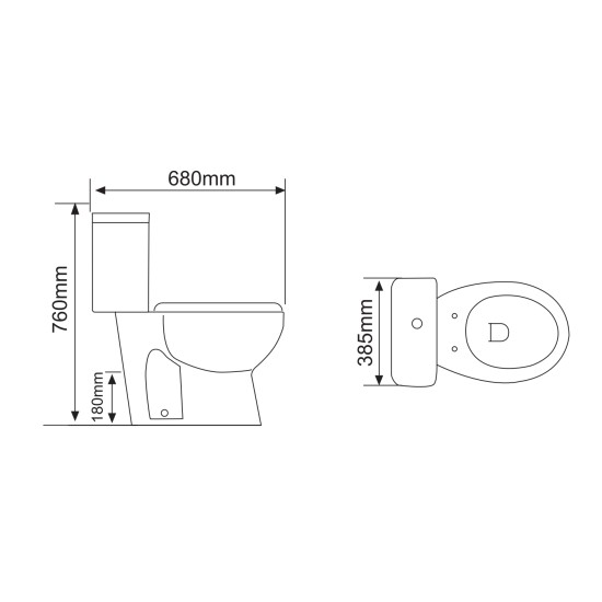 Toilet LOTUS 011 RIMLESS