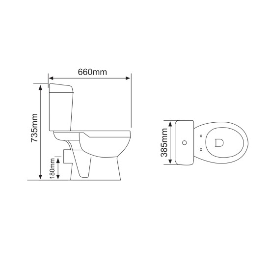 Toilet OPTIMA 8807P