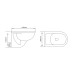 Wall-hung toilet PUNO 301 RIMLESS