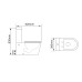 Toilet VERSO 063 RIMLESS