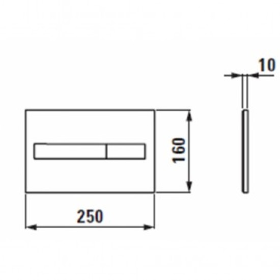Komplektas-Pro WC su Slim SC sėdyne ir rėmu (klavišas baltas)