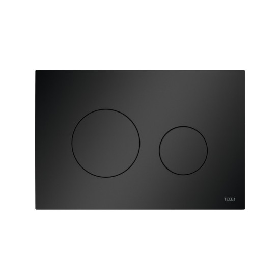 Plokštelė vand. nuleid. plast. 2-jų  vand. nupl. TECEloop,  juoda matinė