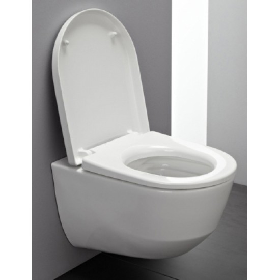 Klozetas WC pakabinamas Laufen Pro New Rimless su SC dangčiu, baltas
