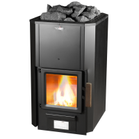 Stove Skamet P-116BV GL left with water circuit, with glass