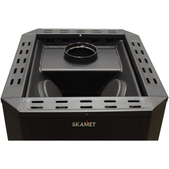 Akcija! Krosnelė Skamet P-116BV GL kairinė su vandens kontūru, su stiklu