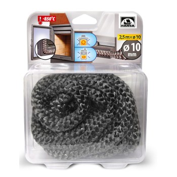 Virvė keraminio pluošto (d10 mm, ilgis 2.5 m) Virvė keraminio pluošto (d10 mm, ilgis 2.5 m)