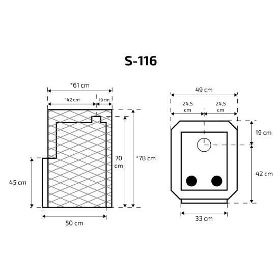 Krosnelė Skamet S-116 GL su stiklu