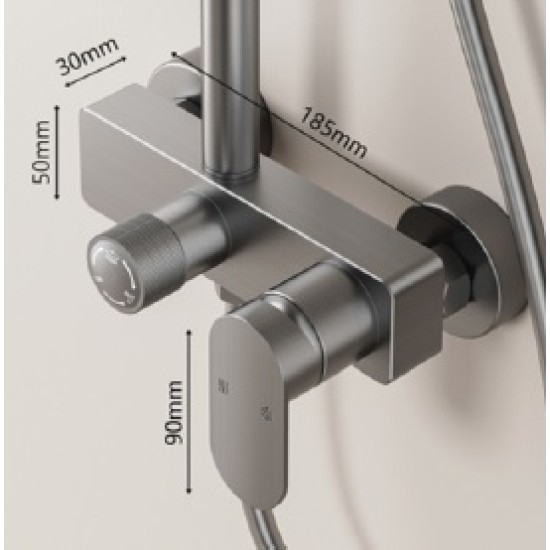 Dušo sistema C-4-1 black