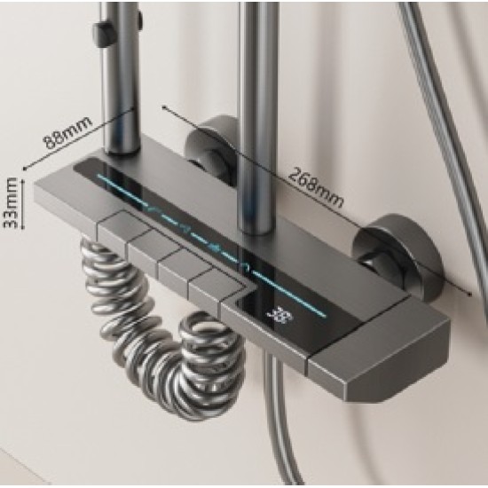 Dušas sistēma C-4119 pelēka