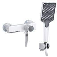 Shower mixer F4 silver white