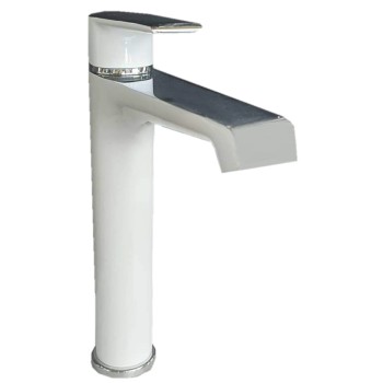 Maišytuvas LARGO 105 W-CH  praustuvui baltas chromas