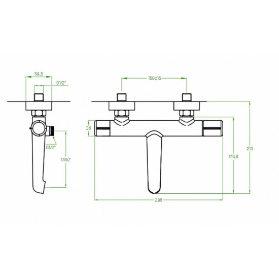 Maišytuvas PETO 202K voniai CH chromas