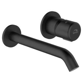 Maišytuvas potinkinis PETO 305B praustuvui juodas