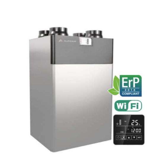 AlpicAir Comfort Fresh Air rekuperatorius ACFA-250T