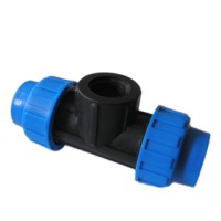 Trišakis PE vidinis sriegis 32x1x32 mėlynas