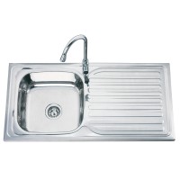 Nerūsējošā tērauda izlietne D10050A 1000x500 labā puse