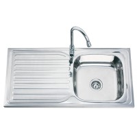 Nerūsējošā tērauda izlietne D10060A 1000x600 kreisā puse