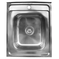 Nerūdijančio plieno plautuvė 5060 uždedama su sifonu