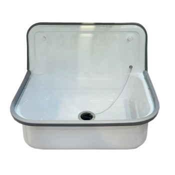 Plautuvė metal. 510x330x375 emaliuota tvirtinama prie sienos Plautuvė metal. 510x330x375 emaliuota tvirtinama prie sienos