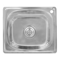 Nerūsējošā tērauda izlietne 603 ar sifonu