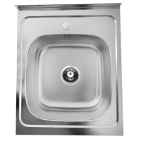 Nerūdijančio plieno plautuvė D6050P uždedama su sifonu