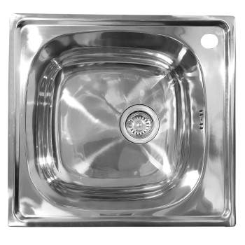 Nerūdijančio plieno plautuvė 6110 dešinė su sifonu Nerūdijančio plieno plautuvė 6110 dešinė su sifonu