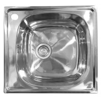 Nerūsējošā tērauda izlietne 6110 paliek ar sifonu